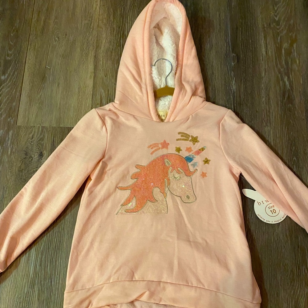 BTWEEN Brand Unicorn Hoodie, BNWT, Size 10